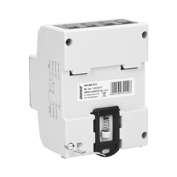 Pikkukuva 7 / 7: ORNO OR-WE-513 sähkömittari Elektroninen Pistokekytkentä