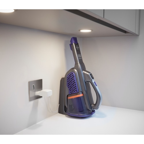 Black & Decker BHHV520BFP håndholdt støvsuger Sort, Violet Poseløs
