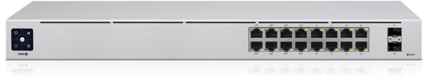 Ubiquiti UniFi 16-Port PoE Administreret L2/L3 Gigabit Ethernet (10/100/1000) Strøm over Ethernet (PoE) 1U Sølv