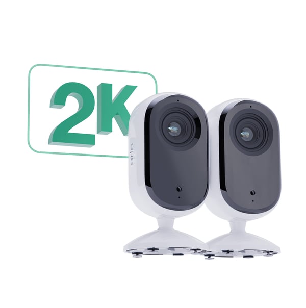 Miniatyrbild 8 av 9: Arlo Essential 2K övervakningskamera inomhus, 2-pack