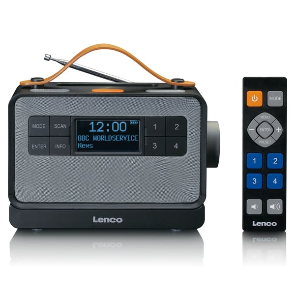 Lenco PDR-065BK radioapparater Bärbar Digital Svart