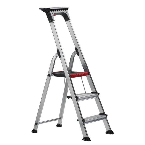 Altrex Double Decker Trappestige Aluminium, Sort, Rød