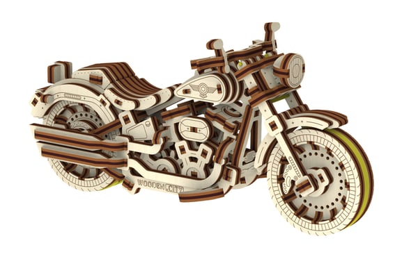 WOODEN.CITY Cruiser V-Twin 3D puslespil 168 stk Køretøjer
