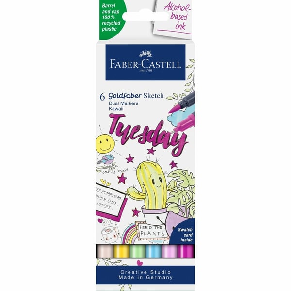 Faber-Castell 164811 fineliner Flerfarvet 6 stk Faber-Castell 164811 fineliner Flerfarvet 6 stk