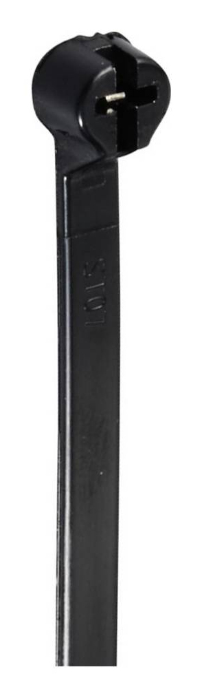 TRU COMPONENTS TC-12814188 kabelsamler Stige kabelbinder Polyamid, Rustfrit stål Sort 100 stk