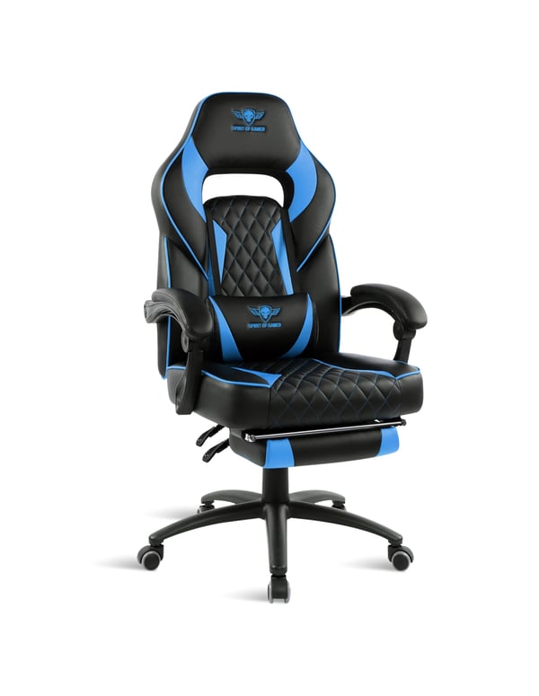 SOG Neon PC gamingstol Polstret sæde Sort, Blå SOG Neon PC gamingstol Polstret sæde Sort, Blå