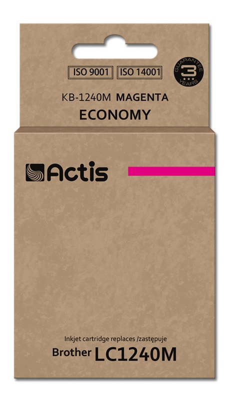 Actis KB-1240M blæk (erstatning Brother LC1240M/LC1220M; Standard; 19 ml; rød)