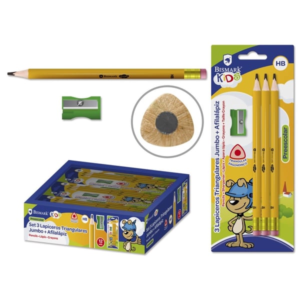 Bismark 328567 grafitblyant HB 3 stk