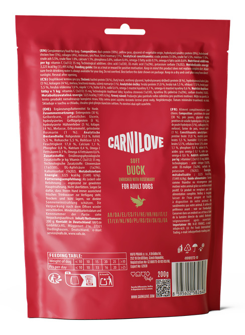 Pikkukuva 4 / 9: CARNILOVE SOFT Koira Välipala Ankka 200 g