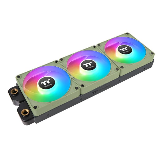 Pikkukuva 4 / 6: Thermaltake CL-F197-PL14MG-A Tietokoneen jäähdytysjärjestelmä Tietokonekotelo Tuuletin 14 cm Vihreä 3 kpl