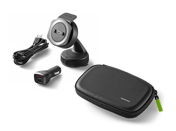 TomTom Paket med monteringssats för bil och skyddsväska