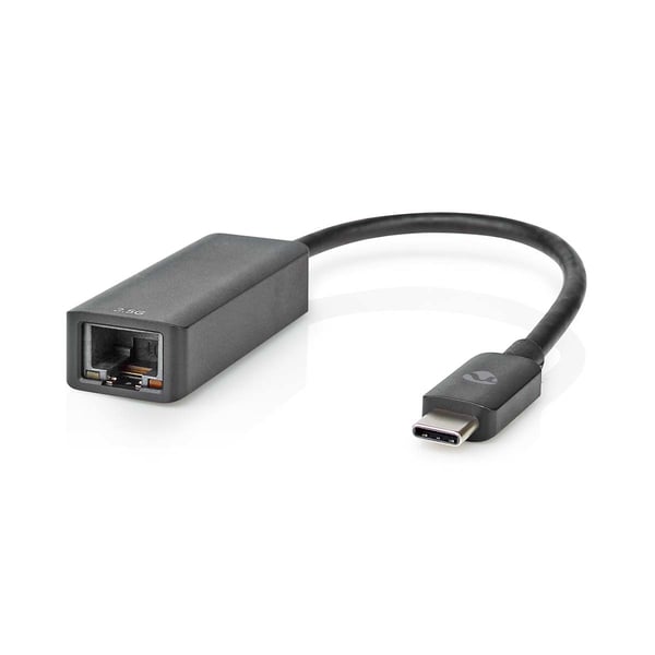 Nedis CCGB64960BK02 kaapelin sukupuolenvaihtaja RJ-45 USB Type-C Musta