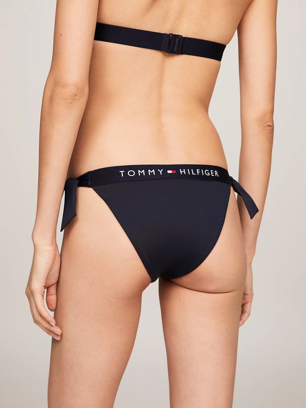 Tommy Hilfiger Original Cheeky Side Tie Bikini Bottoms Laivasto