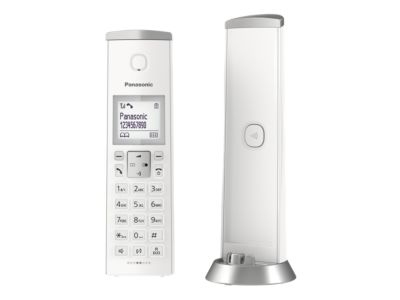 Miniatyrbillede 1 af 3: Panasonic KX-TGK212JTW telefon DECT telefon Nummervisning Hvid