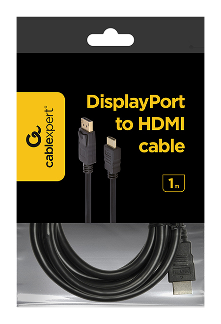 Gembird Cablexpert CC-DP-HDMI-1M - Adapterkabel - DisplayPort han til HDMI han