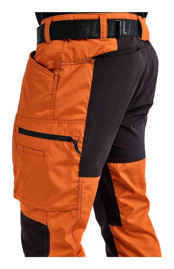 Blakläder 145918454099 Bukser Sort, Orange
