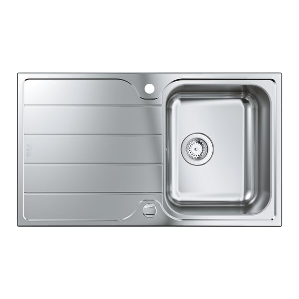 Miniatyrbillede 2 af 3: GROHE K500 45-S Top-monteret vask Rektangulær Rustfrit stål