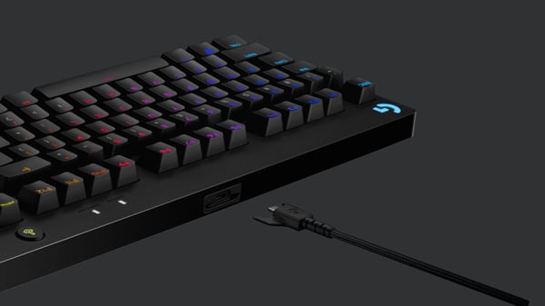 Miniatyrbillede 4 af 8: Logitech G 920-009426 tastatur Spil USB QWERTY UK engelsk Sort