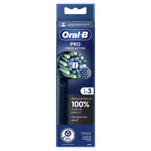 Oral-B Pro Cross Action 3 stk Sort