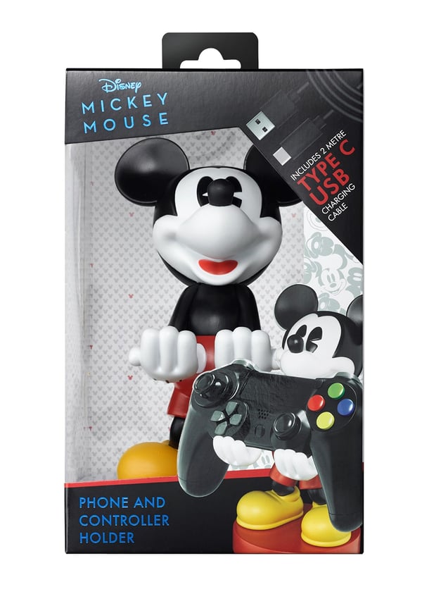 Miniatyrbillede 2 af 5: Exquisite Gaming Cable Guys Mickey Mouse Passiv holder Gaming kontrolenhed, Mobiltelefon/Smartphone Sort, Rød, Hvid, Gul
