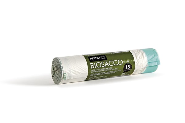 Perfetto Biosacco roskapussi 10 L Läpikuultava 15 kpl