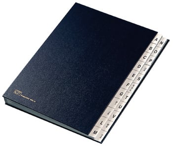 Fraschini Alphabetical Folders jakajavihko Sininen Keinonahka 240 x 340 mm Fraschini Alphabetical Folders jakajavihko Sininen Keinonahka 240 x 340 mm