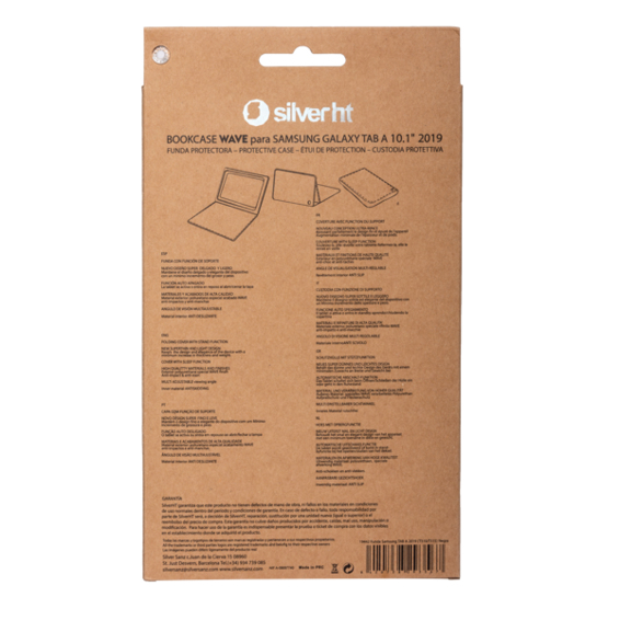SilverHT 111944240199 tablet etui 25,6 cm (10.1") Folie Sort