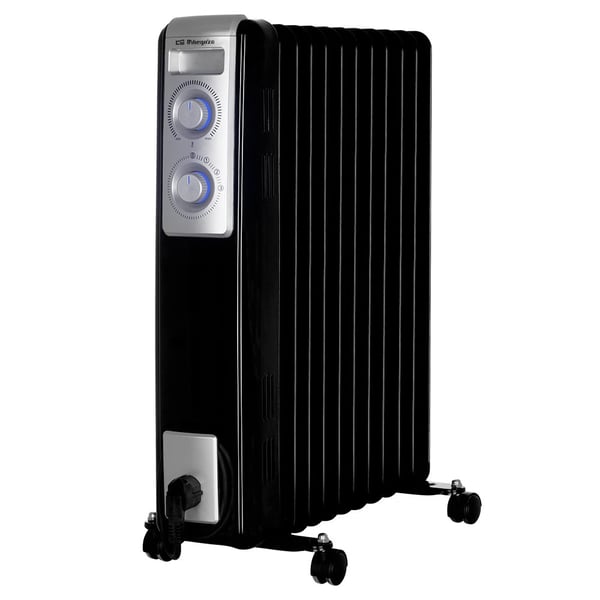 Miniatyrbillede 1 af 3: Orbegozo RN 2500 varmeapparat Indendørs Sort 2500 W Olie elektrisk områdevarmer
