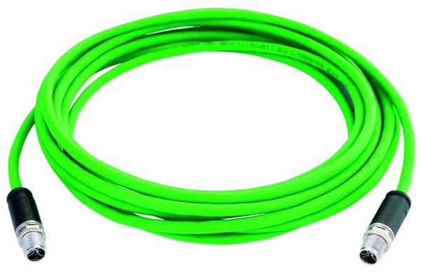 Telegärtner 100017138 netværkskabel Grøn 0,5 m Cat6a SF/UTP (S-FTP) Rund