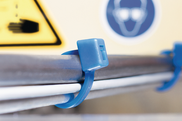 Miniatyrbillede 2 af 4: Hellermann Tyton T50L kabelsamler Ethylen tetrafluorethylen (ETFE) Blå 100 stk