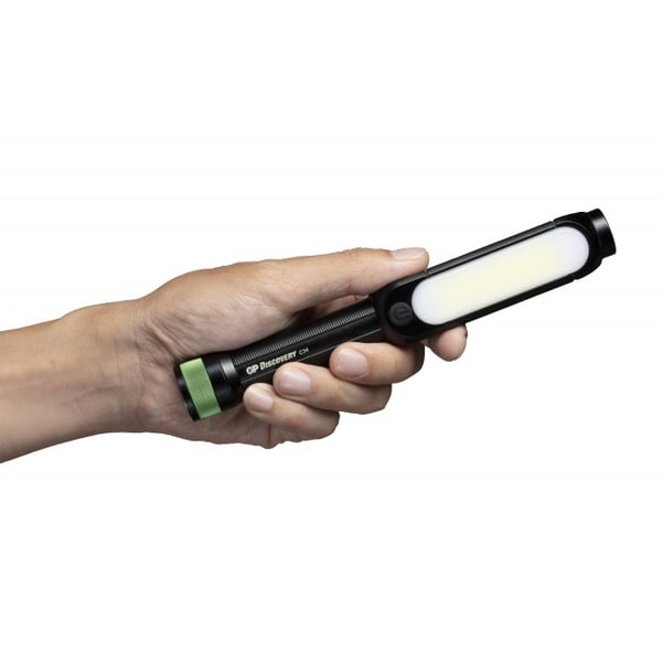 GP Battery GP Lighting C34 - Hånd-blinklys - Sort - Grøn - IPX4 - LED - 1 Lamper - 350 lm