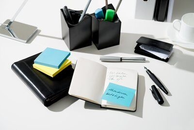 Post-It FT510283540 selvklæbende huskeseddel Firkant Blå, Grøn, Orange, Lyserød, Gul 100 ark