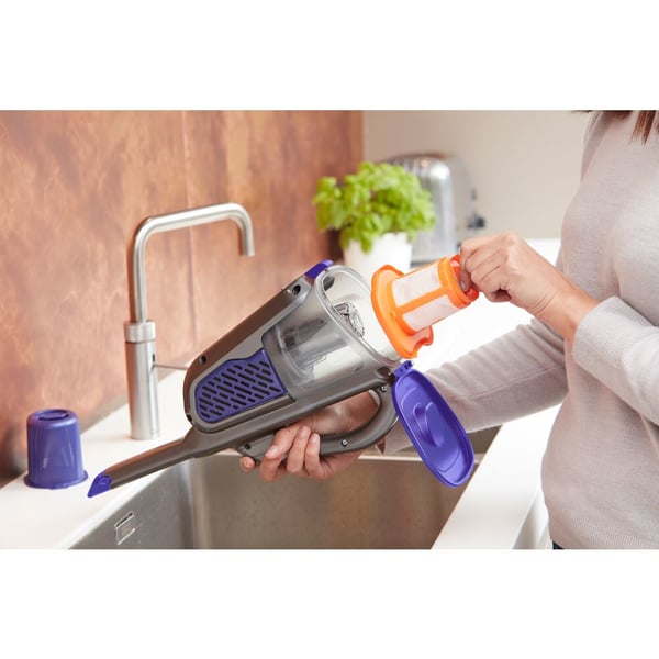 Miniatyrbillede 13 af 15: Black & Decker BHHV520BFP håndholdt støvsuger Sort, Violet Poseløs