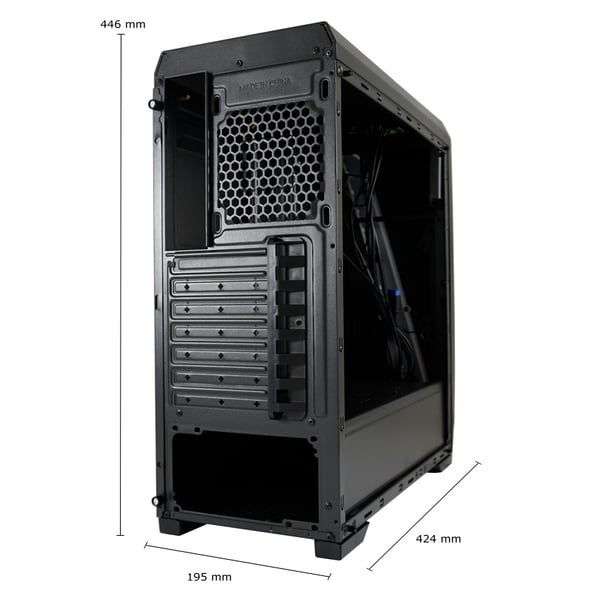 LC-Power Gaming 700B - Hexagon Midi Tower Svart