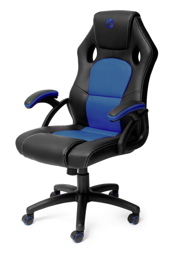 Miniatyrbillede 1 af 9: NACON PCCH-310 Universal gamingstol Polstret sæde Sort, Blå