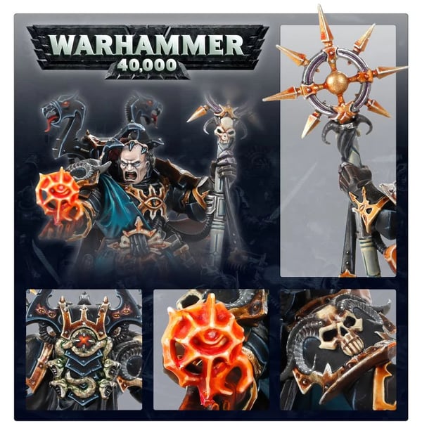 Miniatyrbild 2 av 6: Games Workshop Chaos Space Marines Sorcerer