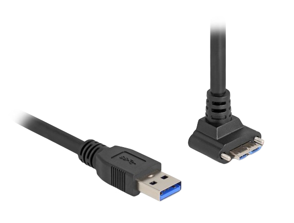 Miniatyrbillede 1 af 2: DeLOCK 80483 USB-kabel USB 3.2 Gen 1 (3.1 Gen 1) 1 m USB A Micro-USB B 5 Gbit/sek. Sort