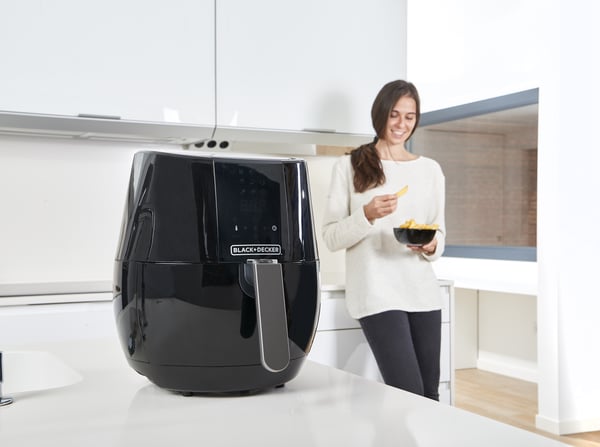 Black & Decker BXAF3500E rasvakeitin Yksi 3 L Erillinen Kuumakiertoilmakypsennin Musta