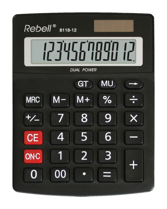 Rebell 8118-12 regnemaskine Desktop Skærm Sort