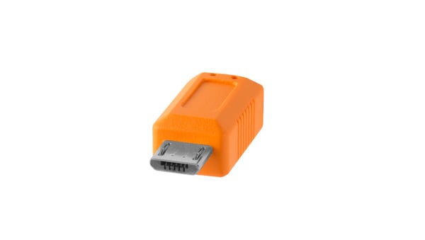 Miniatyrbild 4 av 4: Tether Tools CUC2515-ORG USB-kablar USB 2.0 4,6 m USB C Micro-USB B 0,48 Gbit/s Orange