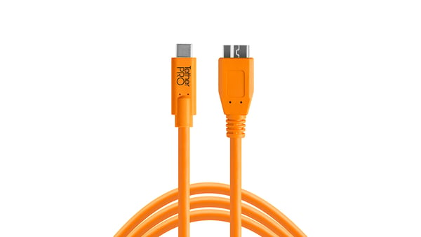 Pikkukuva 1 / 5: Tether Tools CUC3315-ORG USB-kaapeli USB 3.2 Gen 1 (3.1 Gen 1) 4,6 m USB A Micro-USB B 5 Gbit/s Oranssi