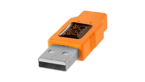 Miniatyrbild 5 av 5: Tether Tools CU1917 USB-kablar 5 m USB A Orange