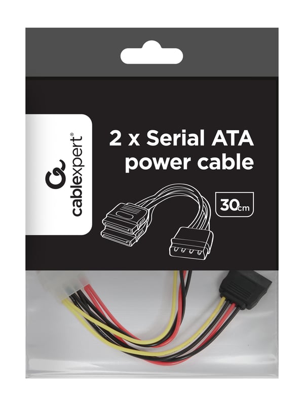 Pikkukuva 2 / 3: Gembird CC-SATA-PSY-0.3M SATA-kaapeli 0,3 m Monivärinen