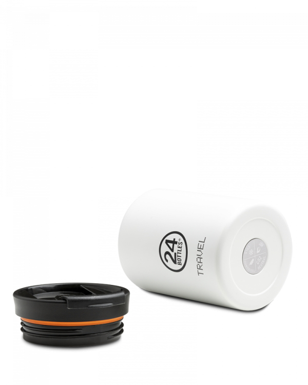 Miniatyrbillede 2 af 2: 24Bottles Travel Tumbler 600 ml Hvid Rustfrit stål