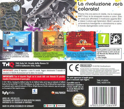 THQ De Blob 2 Ds Vakio Italia Nintendo DS