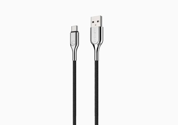 Cygnett CY2681PCUSA USB-kabel USB 2.0 1 m USB C USB A 0,48 Gbit/sek. Sort, Rustfrit stål