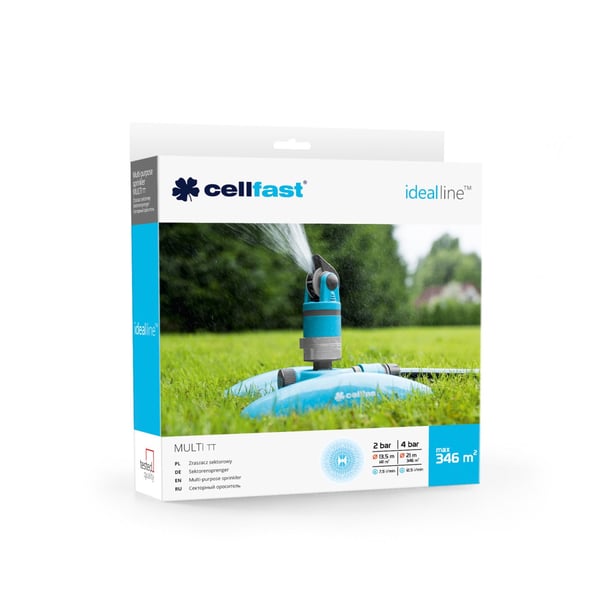 CELLFAST MULTI тт IDEAL Multifunktionelt vandsprinkler Plast Blå