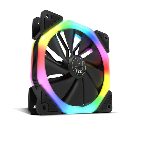 Miniatyrbillede 2 af 12: NOX Hummer S-Fan Computerkabinet Ventilator 12 cm Sort