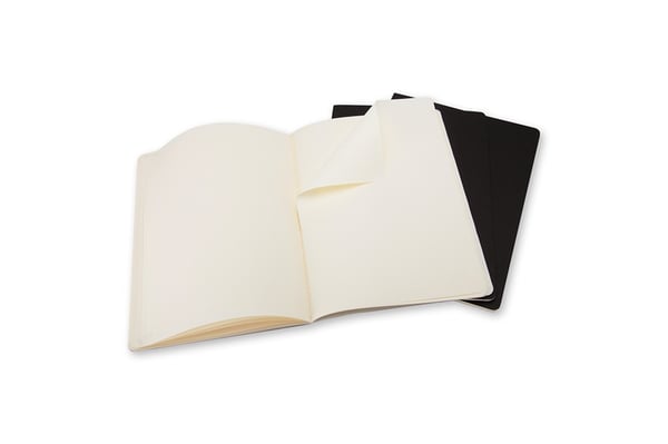 Miniatyrbillede 3 af 5: Moleskine Cahier blok og notesblok 120 ark Sort