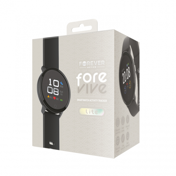Miniatyrbillede 3 af 3: Forever SB315BK Smartwatch og sportsur 3,3 cm (1.3") Digital 240 x 240 pixel Berøringsskærm Sort